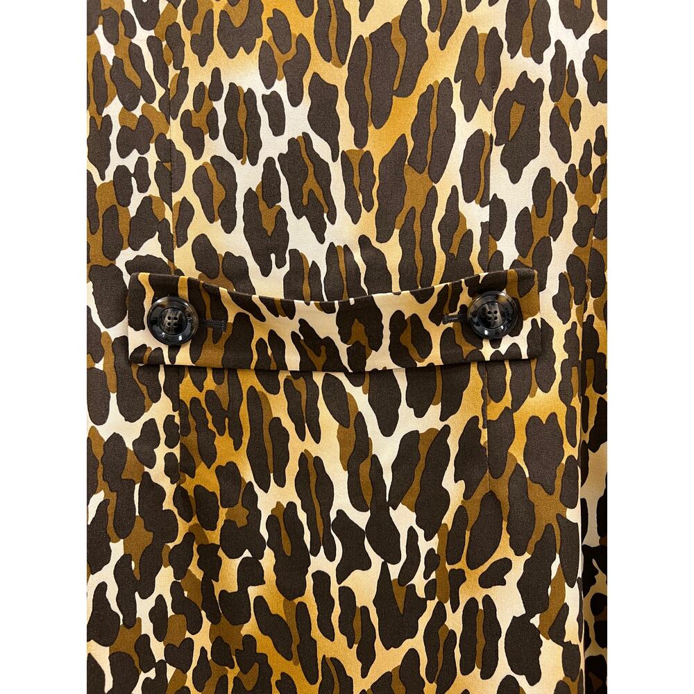 Kasper Leopard Print Jacket Size 10 - image 5